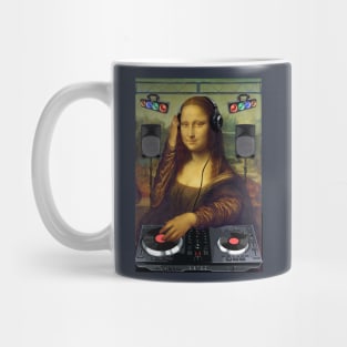 DJ Mona Lisa by Basement Mastermind Mug